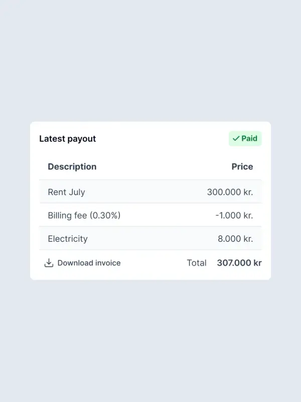 Sjálvirk innheimta leigu